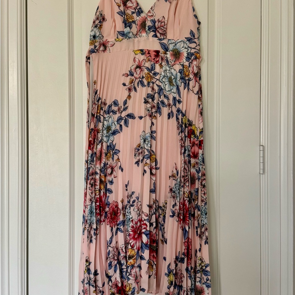 Floral Pink Maxi Dress